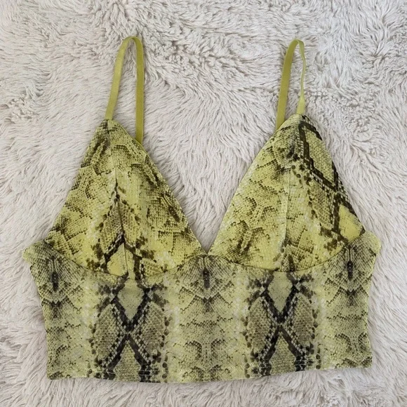 Garage Snake Print Crop Top - Picture 2 of 4